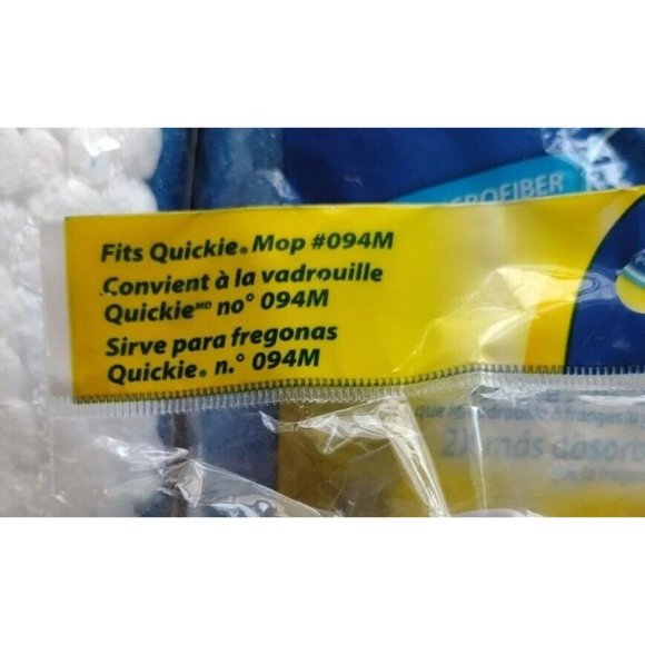 Quickie EZ-Wringer Cone Mop Refill Type W Quickie Mop #094M Microfiber Set Of 5 - Picture 4 of 7